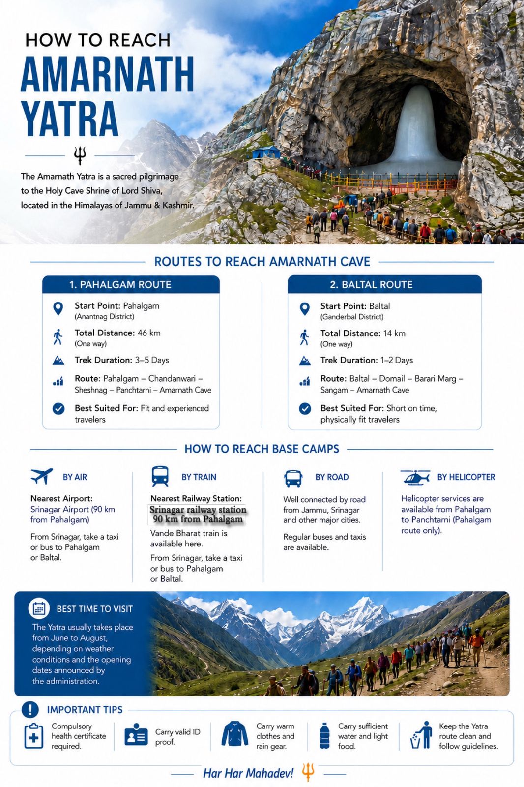 how to reavh amarnath yatra 2026